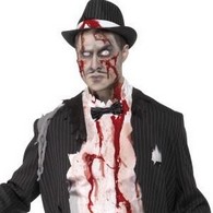 Déguisement de gangster zombie Déguisement de gangster zombie