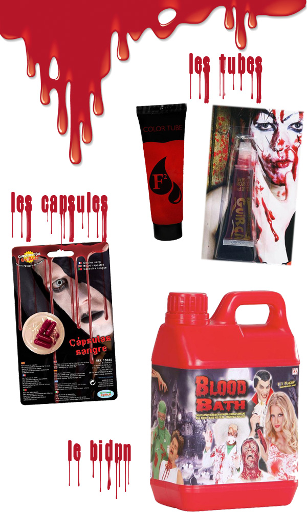 Vampires, zombies, tueurs : n'oubliez pas le (faux) sang !