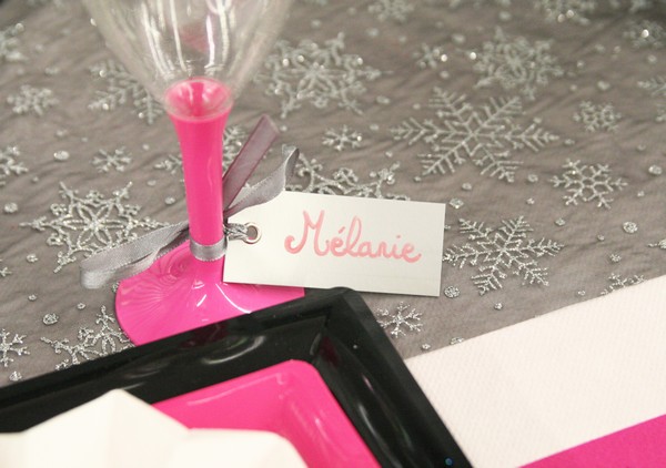 Marque-places satin et carton