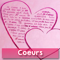 Chemin de table coeurs métallisés, fuchsia