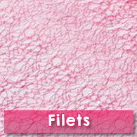 Chemin de table filet, fuchsia
