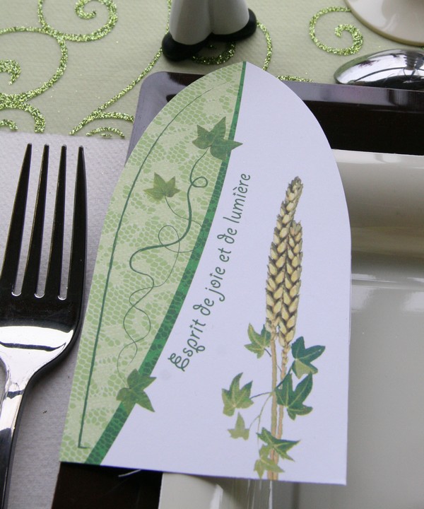 Décoration de table de communion