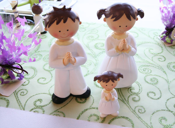 Décoration de table de communion