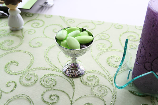 Décoration de table de communion