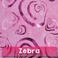 Chemin de table en intissé Zébra, fuchsia
