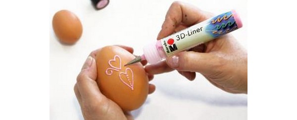Décorez des œufs grâce à nos feutre 3d liner