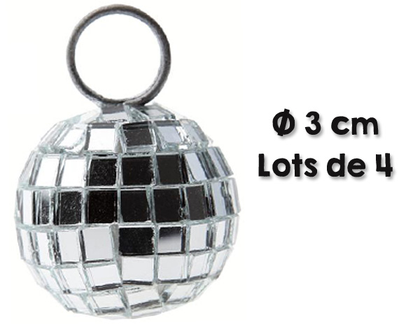 Marque place en forme de boule à facettes