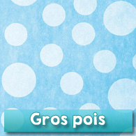 Chemin de table gros pois en intissé, turquoise Chemin de table gros pois en intissé, turquoise