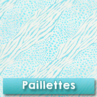 Chemin de table Paillettes, chocolat et turquoise Chemin de table Paillettes, chocolat et turquoise