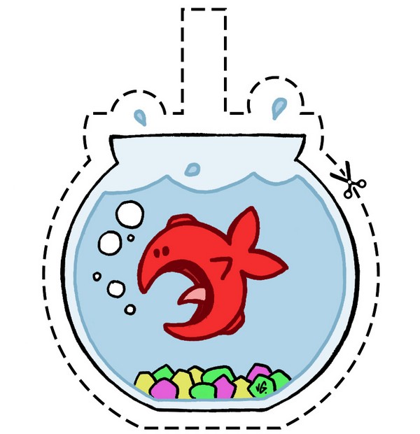 Poisson d'avril à imprimer et à coller