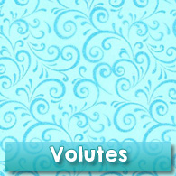 Chemin de table, volutes pailletées, turquoise Chemin de table, volutes pailletées, turquoise
