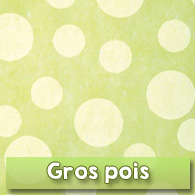 Chemin de table gros pois en intissé, vert anis Chemin de table gros pois en intissé, vert anis