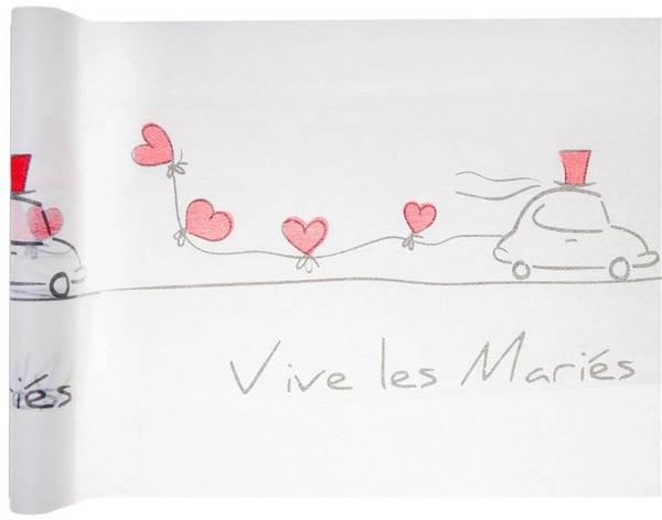 Nouveau : un chemin de table Vive les Mariés