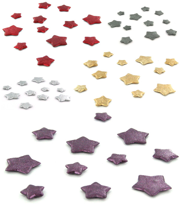Confettis de table 3d en forme d'étoiles