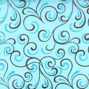 Chemin de table cheveux d´ange organza turquoise, paillettes turquoise, dorures chocolat