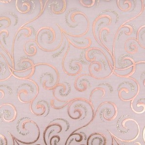  Chemin de table cheveux d´ange organza chocolat, paillettes or et argent, dorures chocolat
