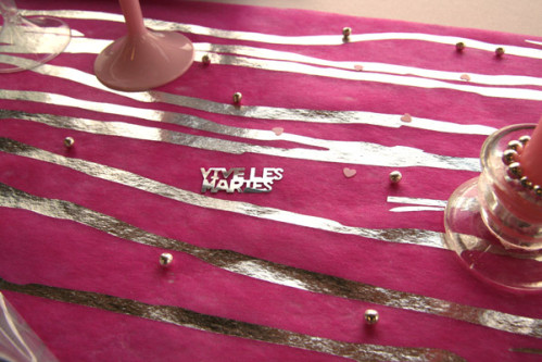 Décoration de table confettis