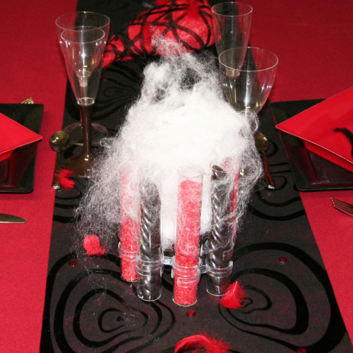 Centre de table éprouvettes fumant pour Halloween