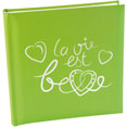Livre d´or La vie est belle, vert anis Livre d´or La vie est belle, vert anis