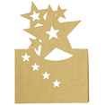 Cartes marque places étoiles, or Cartes marque places étoiles, or