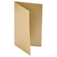 Menus brillants en carton, or Menus brillants en carton, or