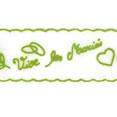 Rouleau de tulle Vive les mariés, vert anis Rouleau de tulle Vive les mariés, vert anis