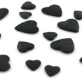 Sachet de coeurs 3D, noir Sachet de coeurs 3D, noir
