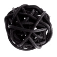 Petites boules en rotin noires Petites boules en rotin noires