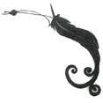 Plumes pailletées, noires Plumes pailletées, noires