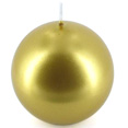 Bougie sécurité ronde 8cm, or Bougie sécurité ronde 8cm, or