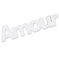 Stickers Amour en bois, blanc Stickers Amour en bois, blanc