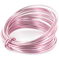Bobine de fil métal alu 5m, rose Bobine de fil métal alu 5m, rose