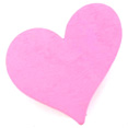 Coeurs en bois sur pince, rose Coeurs en bois sur pince, rose