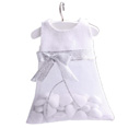 Robe à dragées blanche, voile argent Robe à dragées blanche, voile argent