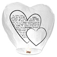 Lanterne thailandaise, coeur, blanc Lanterne thailandaise, coeur, blanc