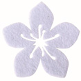 Hibiscus en feutrine, blanc Hibiscus en feutrine, blanc