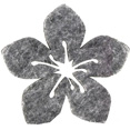 Hibiscus en feutrine, gris Hibiscus en feutrine, gris