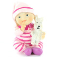 Figurine de fillette, pyjama rose Figurine de fillette, pyjama rose