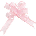 Noeuds automatiques organdi rose Noeuds automatiques organdi rose