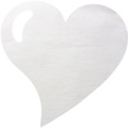 Sets de table coeur blanc Sets de table coeur blanc