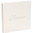Livre d'or Amour avec strass, blanc Livre d'or Amour avec strass, blanc