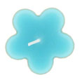 Bougies chauffe-plats fleurs, turquoise Bougies chauffe-plats fleurs, turquoise