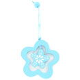 Fleurs design en bois turquoise Fleurs design en bois turquoise