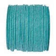 Rouleau de cordon laitonné turquoise - Rouleau de cordon laitonné turquoise -