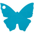 Marque-places en carton, papillon, turquoise Marque-places en carton, papillon, turquoise