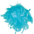 Boule en plumes turquoise Boule en plumes turquoise