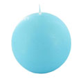 Bougie sécurité ronde 8cm, turquoise Bougie sécurité ronde 8cm, turquoise