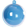 Boule plexi semi-transparente, 5cm, turquoise Boule plexi semi-transparente, 5cm, turquoise