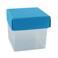 Contenant à dragées mini cube, turquoise - Contenant à dragées mini cube, turquoise -