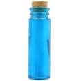 Tube en verre hauteur 10cm, turquoise Tube en verre hauteur 10cm, turquoise